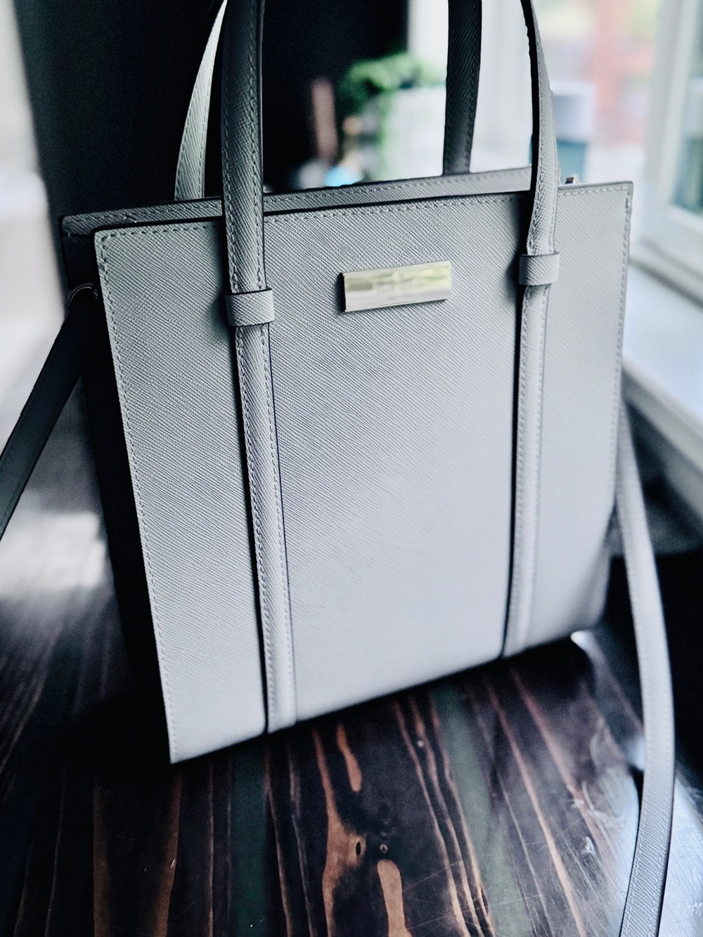 NWOT Kate Spade Women’s Structured Tote Bag - Light Gray